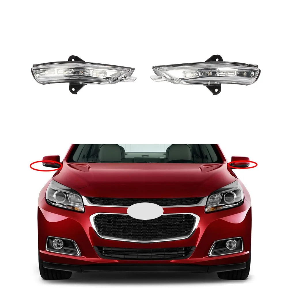 Светодиодный левый правый боковой дверной сигнал поворота зеркала для Chevrolet Malibu