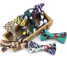 Новые модные геометрические галстук-бабочка из полиэстера в богемском стиле Стиль Красочные галстук-бабочка для мужчин свадебное торжество деловая встреча бабочка шейные платки