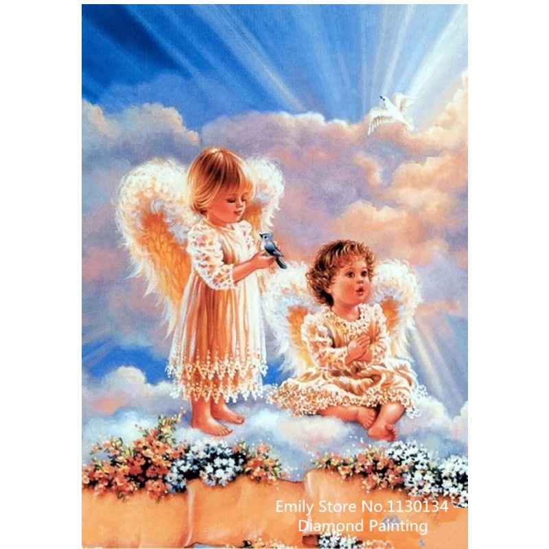 

DIY Diamond Embroidery Angel Bird Diamond Painting Cross Stitch Diamond Mosaic Embroidery With Home Decoration DP239
