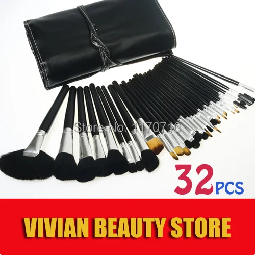 2015 Hot Animal Hair Professional Makeup Brush Set 32PCS Makeup Brushes