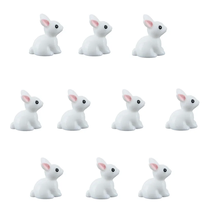 Миниатюрные Мини кролики для сада 10 шт./компл.|miniatures for terrariums|miniature animalsminiatures doll |