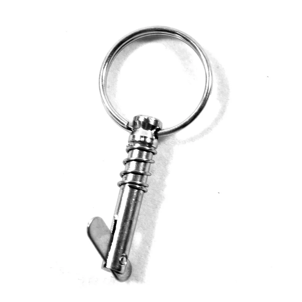 

4pcs Boat Bimini Top Quick Release Pin 1/4" with Pull Ring 316 Marine Stainless Steel