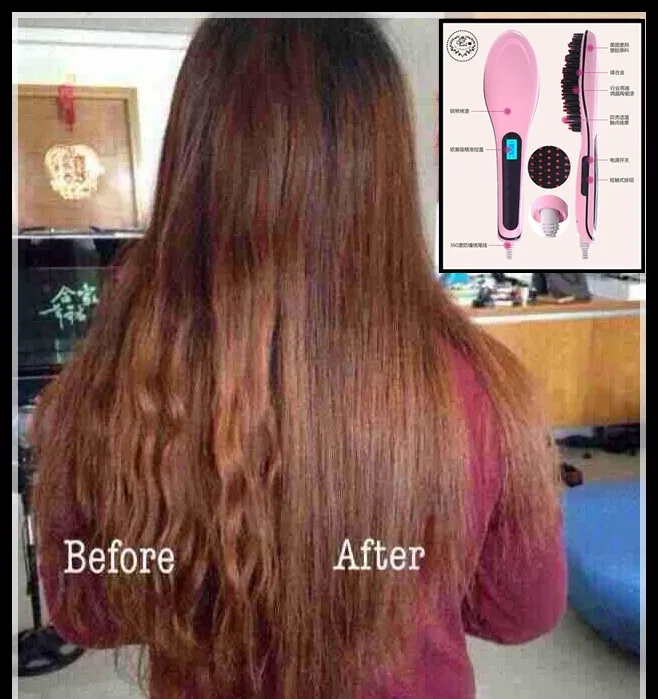 Professional Antomatic Lcd Hair Straightener Comb Styling Machine
