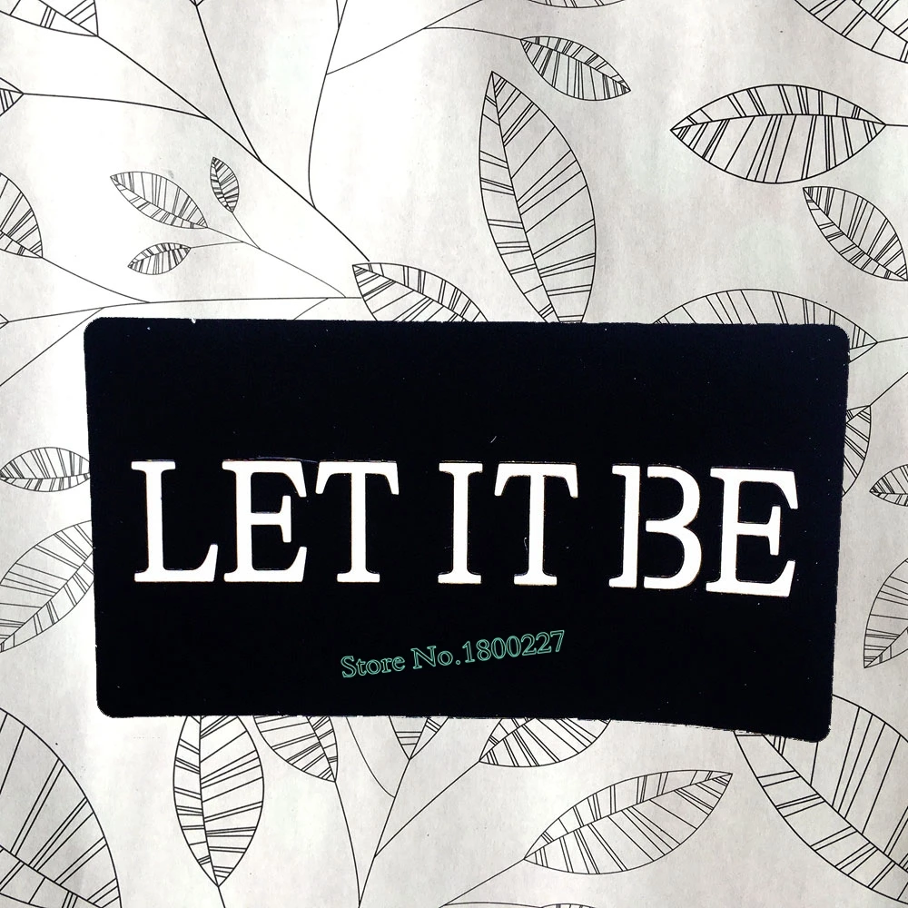 Наклейки с надписью Let It Be полые татуировки для женщин и девушек боди арт