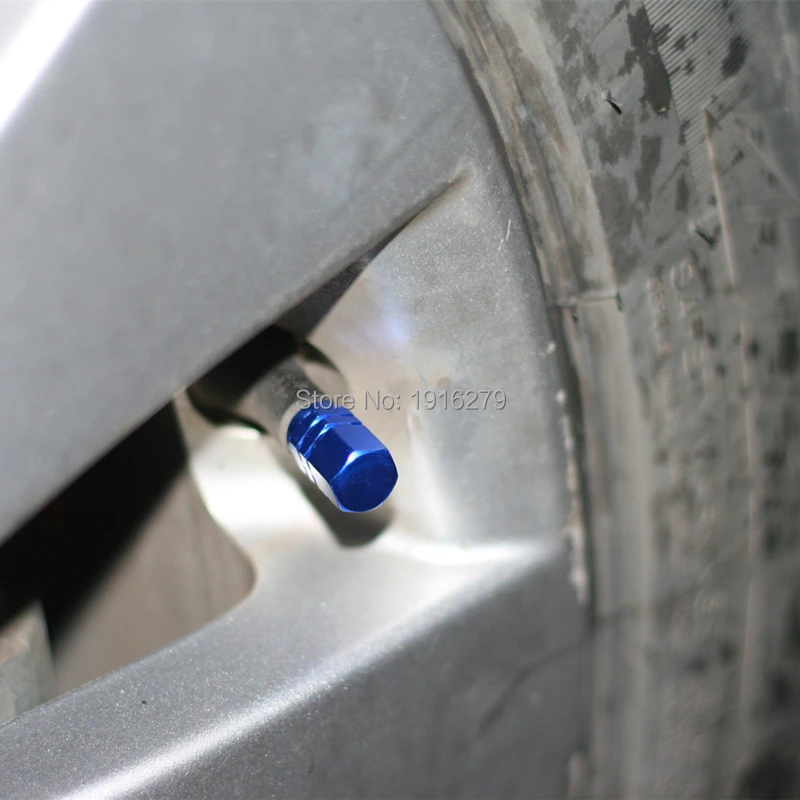 Aluminum Alloy 4pcs Car Wheel Tire Valve Air Caps Stem Covers Car Bicycle Ventile Tyre Dust Cap Rims Car Wheel Styling Round