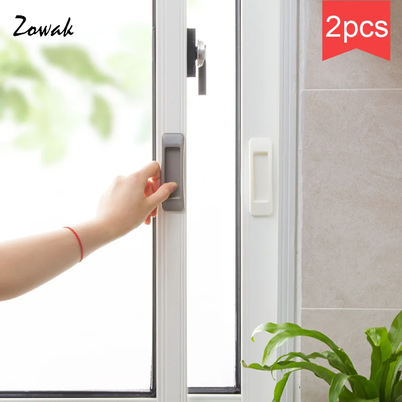 

2pcs Self-Stick Instant Cabinet Drawer Mini Handle Helper Kitchen Cabinet Door Window Handle Sticker Convenient Opening Adhesive