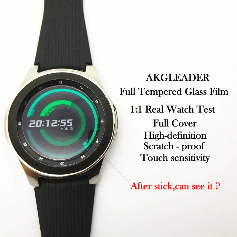 Пленка из закаленного стекла для Galaxy Watch 46 мм 42 мм, задняя пленка для gear S3, Защитная пленка для экрана, 2 шт