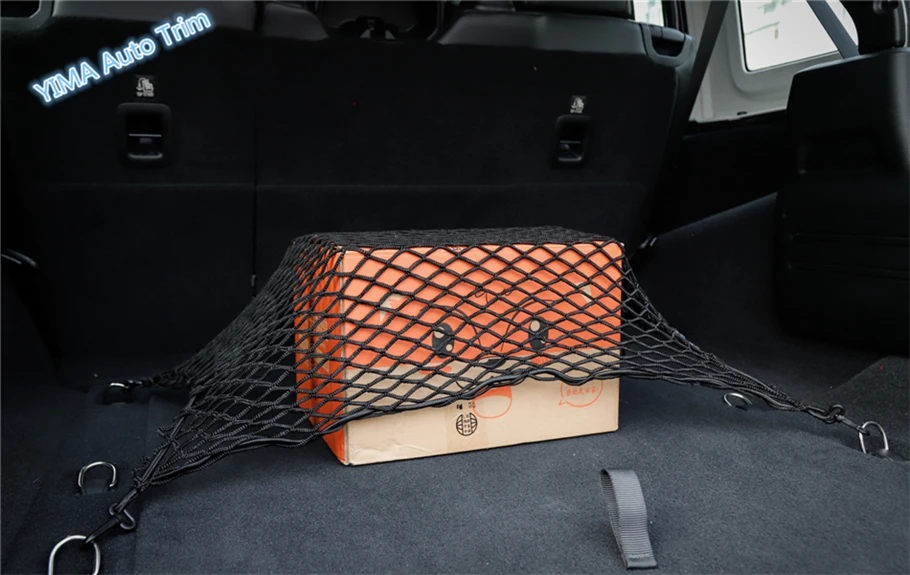 

Lapetus Car Styling Rear Trunk Luggage Storage Net String Bag Mesh Net Cover Trim Fit For Jeep Wrangler JL 2018 2019