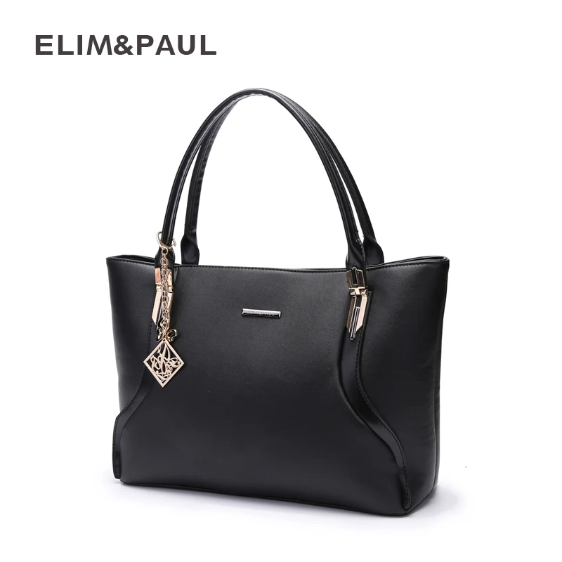 ELIM PAUL bags handbags women famous brands PU leather handbags large capacity tote bag travel shopping