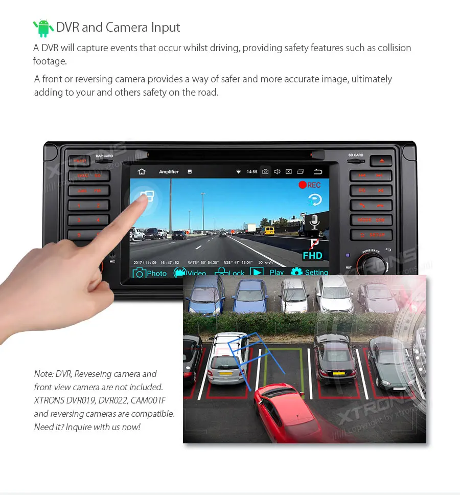 Perfect XTRONS 7"Android 8.1 Car DVD Player Radio GPS RCA RDS WIFI CANbus for BMW E39 M5 1999 2000 2001 2002 2003/7 Series 1997 1998 18