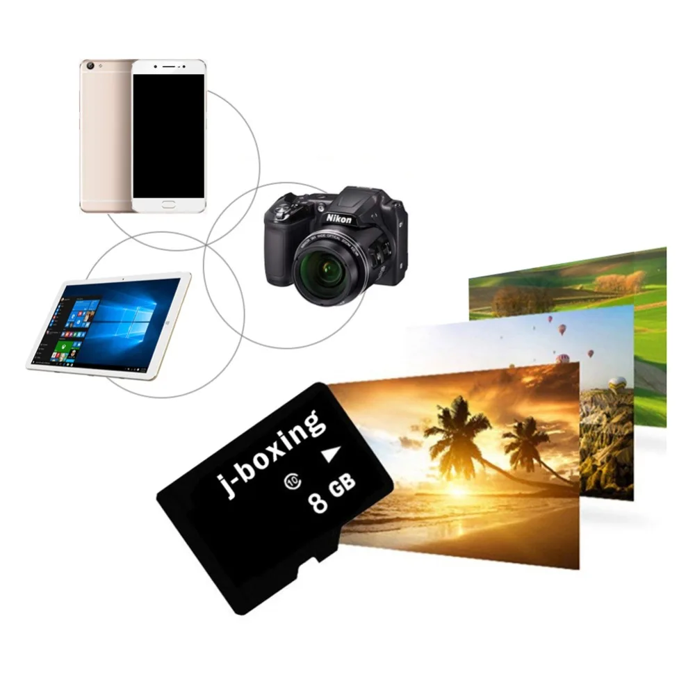 J boxing 8gb Micro SD Memory Card 8GB Class 10 micro sd Card 8 GB Flash 4