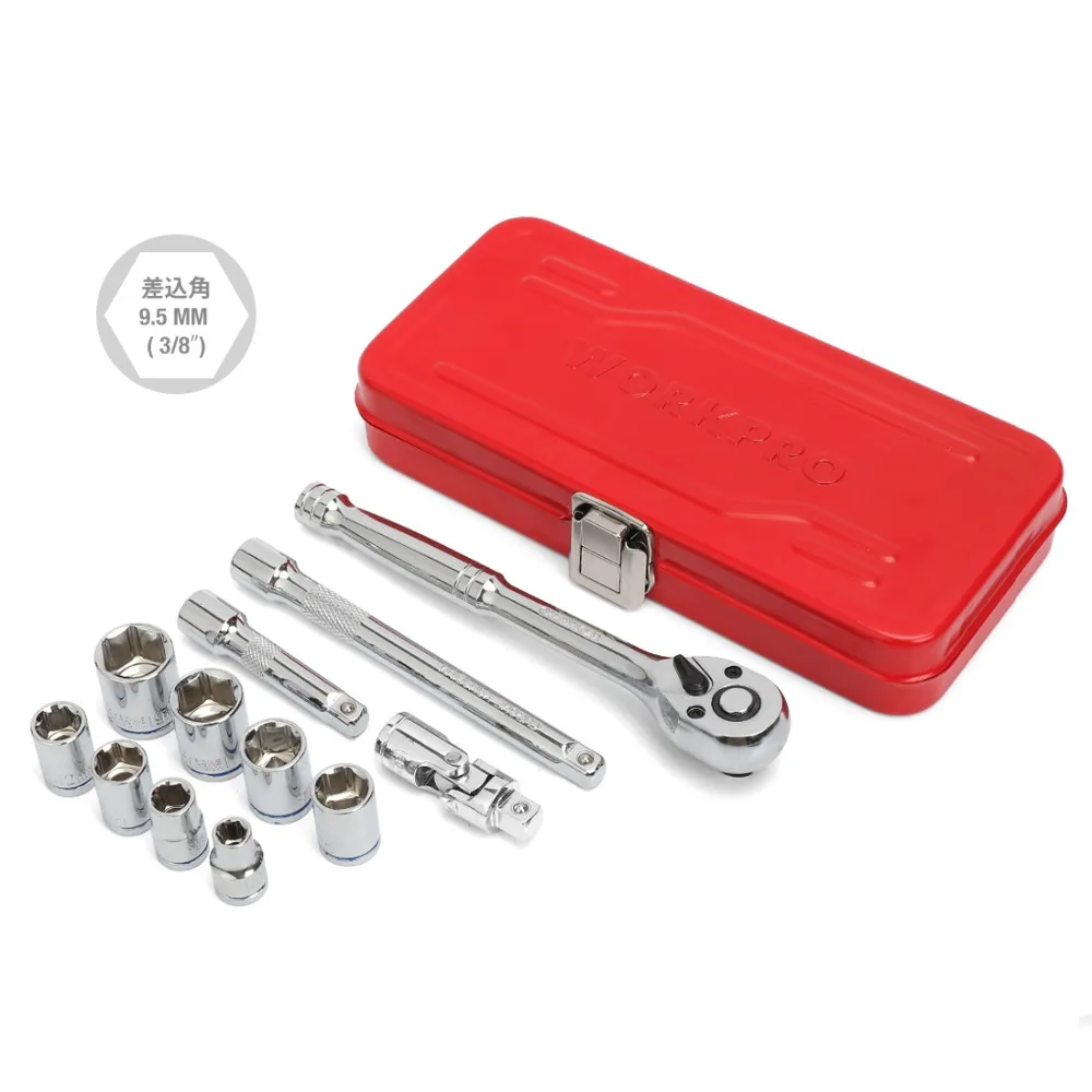 WORKPRO 12PC Home Repair Tool Set 3/8