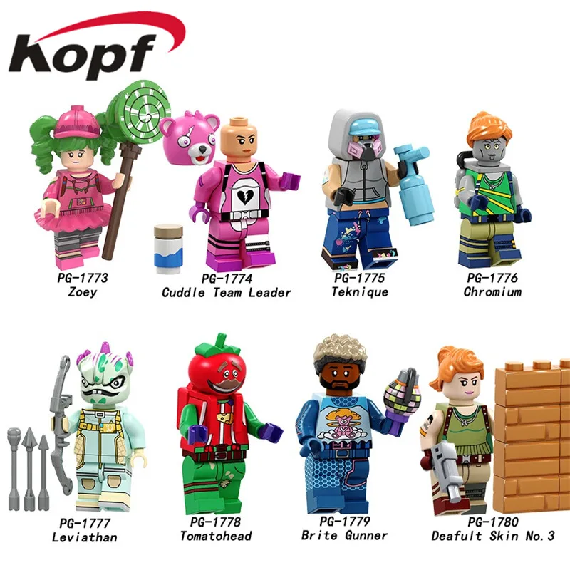 

Single Sale Building Blocks Zoey Cuddle Team Leader Chromium Leviathan Tomatohead Figures Action Model Toys for Children PG8203