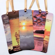 1 шт., креативные закладки с закатом, художественный стиль, Молодежный вдохновляющий милый креативный подарок, открытка для сообщений, 6 листов/набор