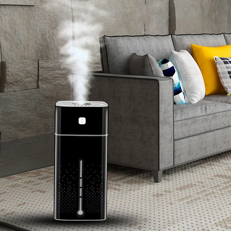 Günstig 1000Ml Luftbefeuchter Ultraschall Usb Diffusor Aroma Ätherisches Öl Led Nacht Licht Nebel Purifier Luftbefeuchter Schwarz