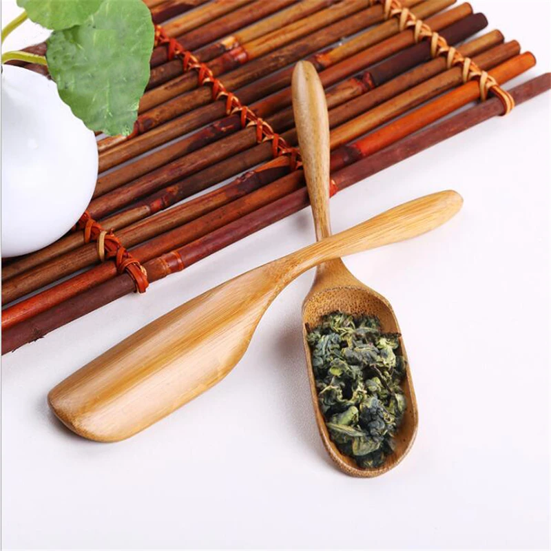 

5Pcs/set Chinese Tea Spoons Suit Bamboo Teaspoon Matcha Tea Coffee Measuring Scoop Kitchen Tool Kongfu Tea Set Accessories Tools