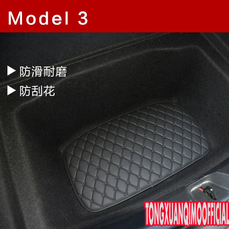 

car Accessories for Tesla MODEL 3 rear trunk mats below layer pads Lower deck