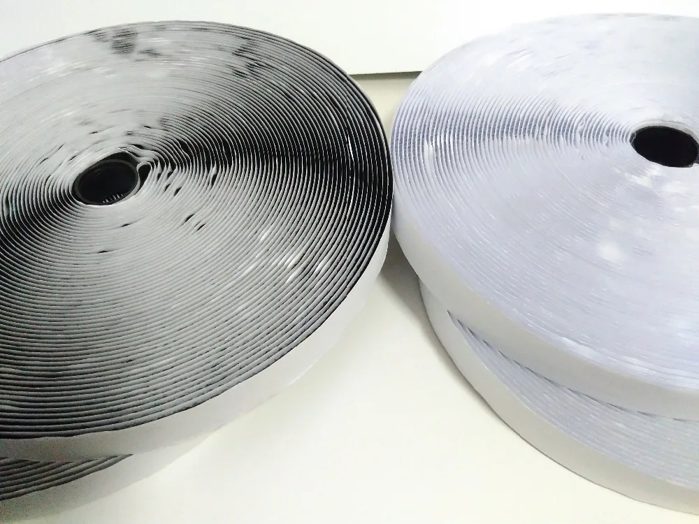 

2cm Self Adhesive Tape Black Hook and Loop Sticky Back Tape Fabric Fastener Adhesive Fastener Tape adesivo sugru Tape