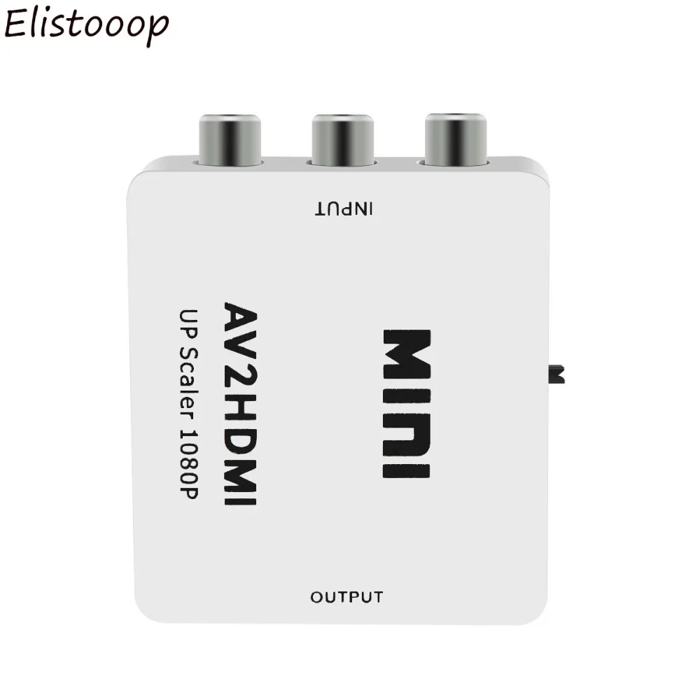 2018 AV к HDMI 1080P интерфейс RCA AV2HDMI Mini К преобразователь сигнала мини HD видео конвертер