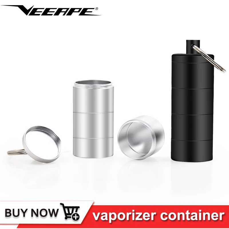 

Four Layer combination dry herb containers storage case dab wax container bottle box keychain Stash Jar for vape herb