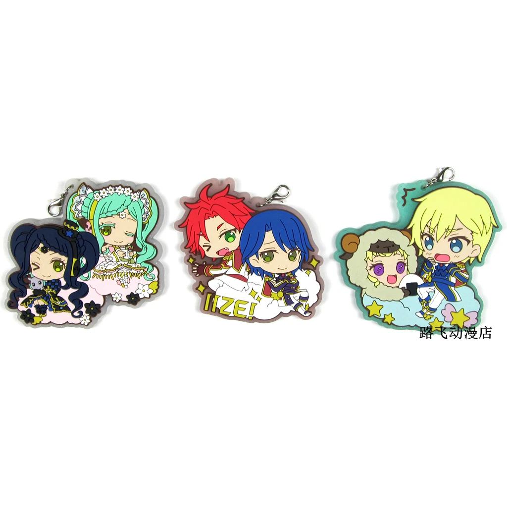 

3styles Pripara Kurosu Aroma Midorikaze Fuwari Manaka Laala Minami Mirei Action Figure Anime Model Rubber Keychain Pendant 6cm