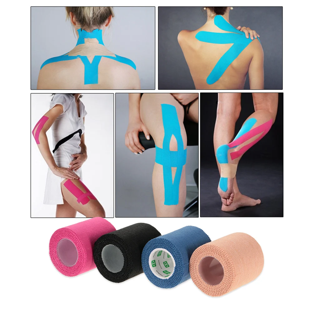 

5CM * 5M Sports Muscle Sticker Tape Kinesiology Tape Roll Cotton Elastic Adhesive Muscle Bandage Joints Protector