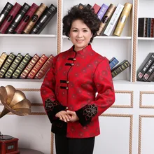 Традиционный китайский пальто для женщин шерстяная куртка Леди Топы корректирующие размеры M-4XL