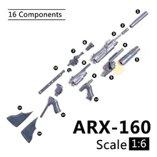1:6 1/6 Scale 12 inch Action Figures ARX-160 Rifle Launcher Model Gun For 1/100 MG Bandai Gundam Model Kids Soldier Toys HYT0324 игрушки из сериалов gundam bandai gc 1 400 vol 7 rgm 79q