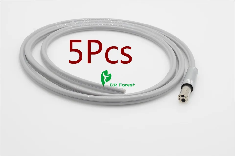 Dental Handpiece Tube 4 hole Composite Pipe with connector 5Pcsin