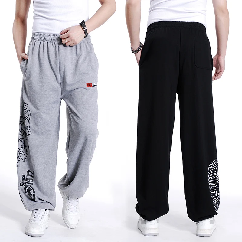 2016 autumn winter Cotton Loose man Fat Pants Mens Sweatpant Hip hop
