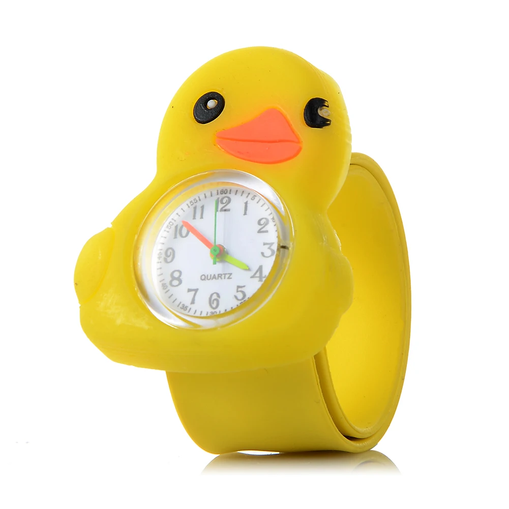 Детские часы Relogio Infantil, детские часы с 3D изображением животных, резиновые кварцевые детские часы для девочек и мальчиков, милые часы Reloj Relogio Montre - Цвет: Chicken