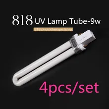 4 шт./партия 9 Вт УФ лампа трубка заменяемая лампочка трубка для сушки ногтей профессиональная электронная Сушилка для ногтей УФ-гель для ногтей машина