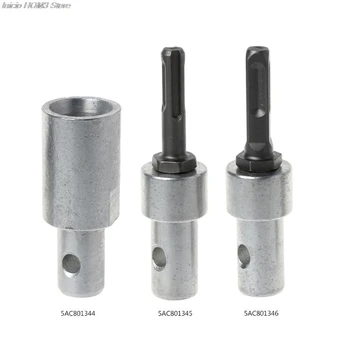 

4 Square Pits Drill Bit Adapter For Electric Hammer Convert to Earth Auger Head Connector Tool