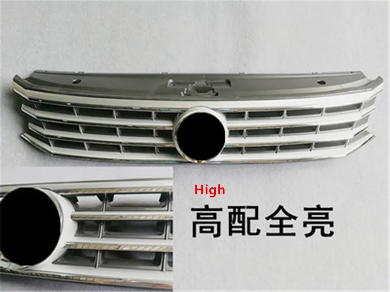 

ABS Original authentic car Front Grille Around Trim Racing Grills Trim Car-styling for Volkswagen Passat B7 2016 2017