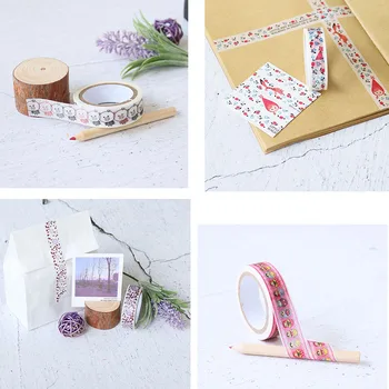 

1pcs Cute Washi Tape Flower Animal Fruit Tape Self Adhesive Decor DIY Scrapbooking School Sticker Label Stationery,10mx1.5cm