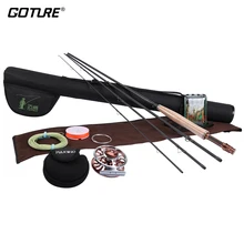 Goture maxway Fly Удочка комбо набор из алюминиевого сплава катушка+ 2,4/2,7/3,0 м стержень+ линия+ Основная подложка Fly приманка+ сумка