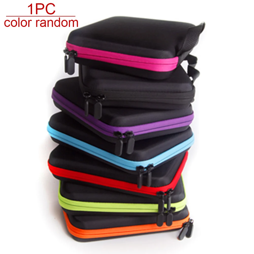 

30 Bottles Zipper Design Hand Bag Multifunctional Drill Embroidery Diamond Painting Durable Shockproof Storage Box Random Color