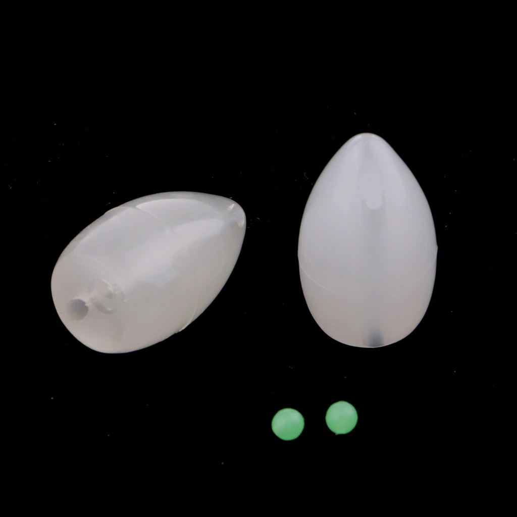 2pcs Plastic Floating Bombarda Floats for Long Distance Casting Lures Flies Fishing Float Fishing Tackle Green /Orange/White 
