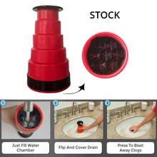 Высокое давление мощность ful руководство Плунжер для раковины очиститель воздуха Дренажный бластер насос для ванной для туалета ванной кухня