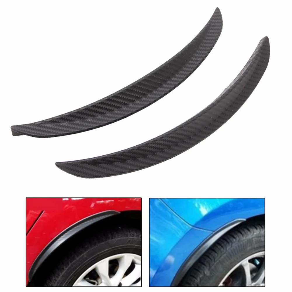 

32cm SUV Truck Carbon Fiber Style Fender Flare Wheel Lip Body Decor Kit Trim Auto Replacement Parts Exterior Parts Body Kits