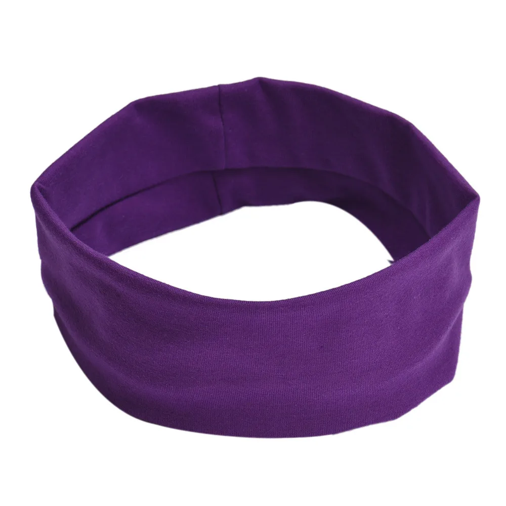 Новое поступление, эластичная повязка для волос для йоги, повязка на голову, горячая Распродажа - Цвет: Фиолетовый