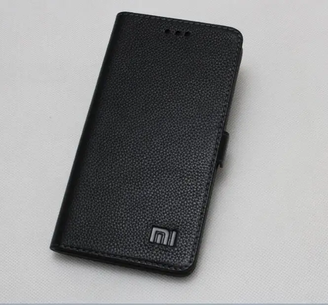 Чехол из натуральной кожи для Xiaomi Redmi 3 S Роскошный кожаный флип чехол с подставкой