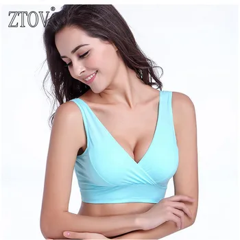 ZTOV Cotton 2016  Breast feeding Maternity bras sleep Nursing Bras women pregnant feeding underwear clothes size M/L/XL/XXL/XXXL