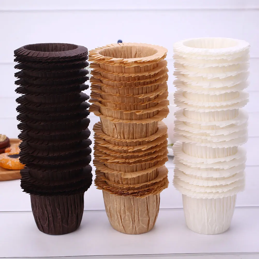 

Cake Liner Case Not Sticky DIY Cute Paper Baking Wrapper NEW Wedding 30Pcs Cupcake Christmas Tool Muffin Cups Kitchen Supplies