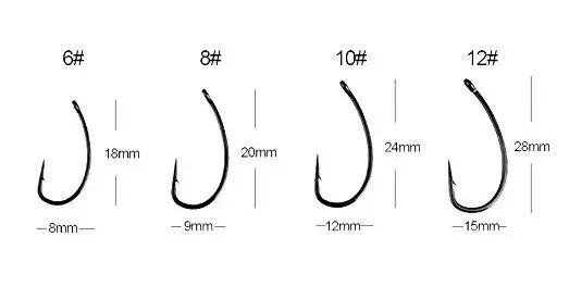 500 шт. рыболовные крючки из высокоуглеродистой стали 6 #8 #10 #12 #|hook 6|carp fishing hooksfishing hook