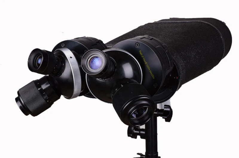 100 мм объектив гигантский столб телескоп Бинокль с 25X и 40X увеличением включая деревянная тренога для наружного просмотра