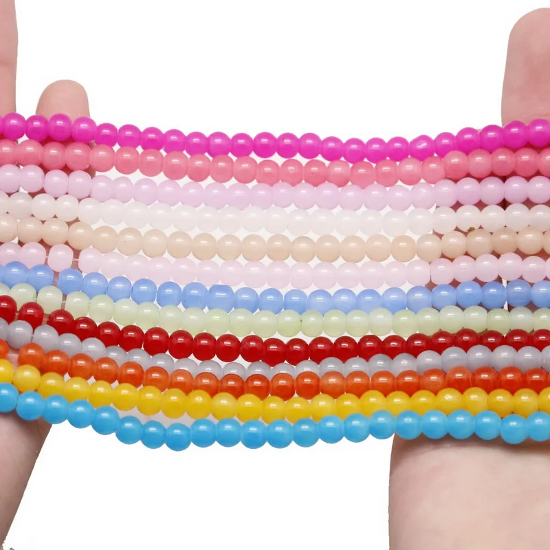 

NiceBeads Colorful 4MM 6MM DIY Handmade Faceted Beads Fancy Glass Loose Beads strings for DIY Jewelry Making Bracelet