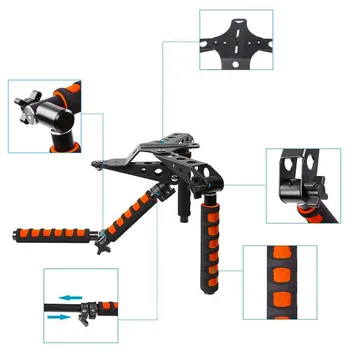 

New Portable Multifunctional Handles/Bracket Foldable Shoulder Rig Mount DSLR Camera/Video Camera Stabilizer For Canon Sony Niko