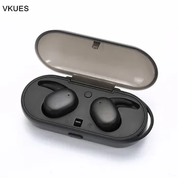 

VKUES TWS Touch Two Bluetooth5.0 Earphone mini Wireless Earbuds Waterproof Headset in-ear Sport Earphones with Mic for iphone XS