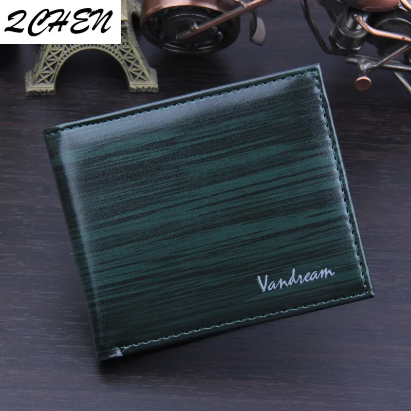 New men's short wallet creative men's wallet brand wood stripe bag retro business popular wallet No zipper solid color 226 New men's short wallet creative men's wallet brand wood stripe bag retro business popular wallet No zipper solid color 226